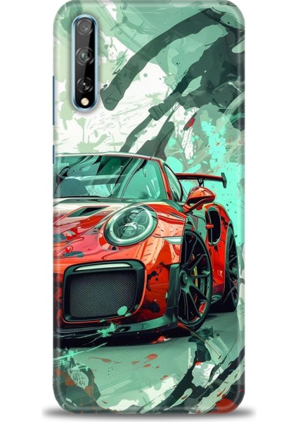 Huawei P Smart S Kılıf Hd Baskılı Kılıf + Nano Tam Kaplayan Ekran Koruyucu 109