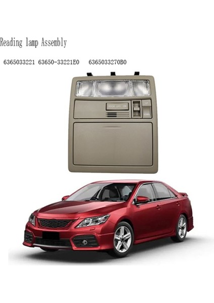 Toyota Land Cruiser Camry Aurion 2007-2011 Için Sunroof Switch Sunglass Tutucu ile Okuma Lamba Montaj Tavan Işığı (Yurt Dışından) fiyatları