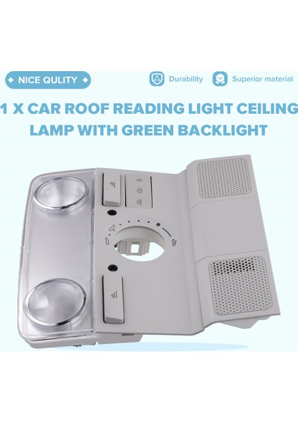 Çatı Okuma Işığı Yeşil Arka Işık 1K0947105P 1KD947105B Vw Jetta Golf 5 6 Passat Tiguan Tavan Lambası Sunroof (Yurt Dışından) fırsatları