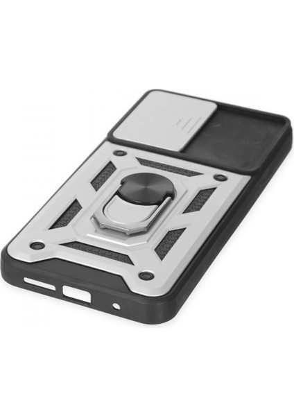 Xiaomi Redmi Note 9 4g Kılıf Pars Lens Yüzüklü Silikon - Gümüş indirimleri