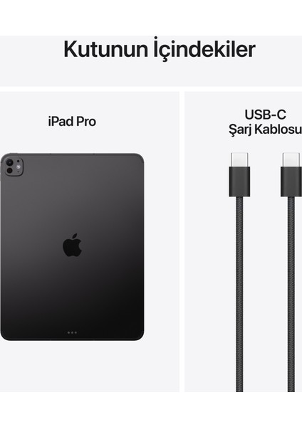 iPad Pro M5 Wi-Fi + Cellular 512GB 13" Standart Cam - Uzay Siyahı ME7Y4TU/A