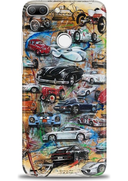 Huawei Honor 9 Lite Kılıf Hd Baskılı Kılıf + Nano Tam Kaplayan Ekran Koruyucu 483