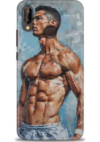 Huawei P20 Lite Kılıf Hd Baskılı Kılıf + Nano Tam Kaplayan Ekran Koruyucu 4