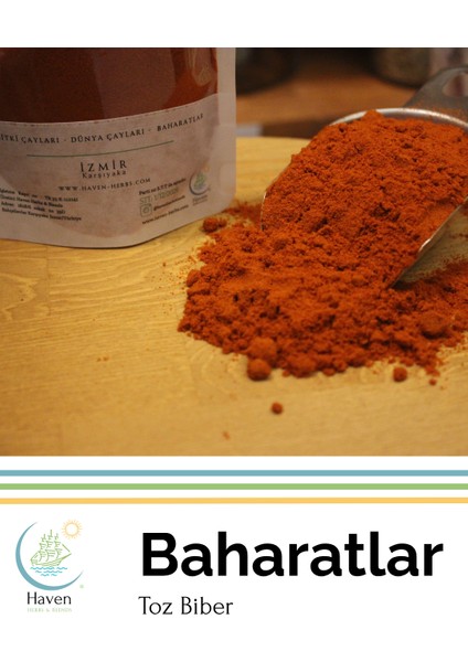 Kırmızı Toz Biber 200gr | Yerli Üretim | Haven Herbs & Blends fiyatları