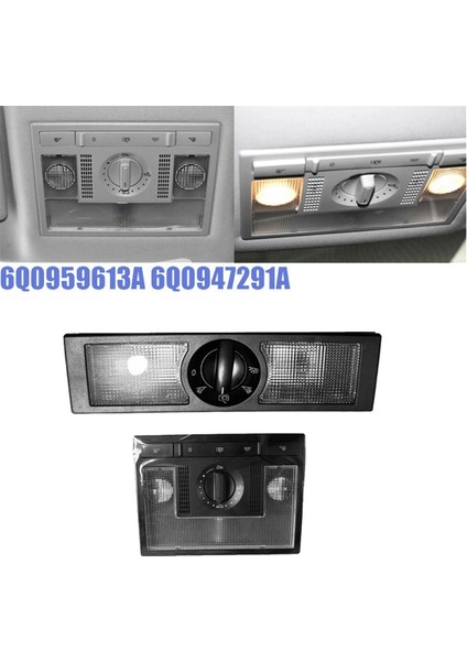 2pcs Ön ve Arka Çatı Okuma Işığı 6Q0947291A 6Q0947613A Vw Polo 9n Touran 02-10 Koltuk Leon Altea Dome Işık Lambası (Yurt Dışından) fırsatları