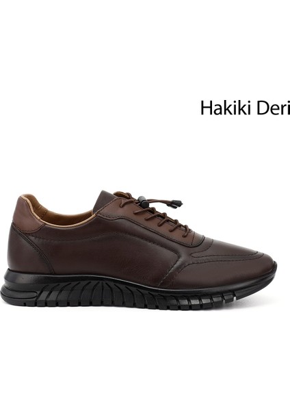 Gön Hakiki Deri Bağcıklı Erkek Günlük Sneaker 42455