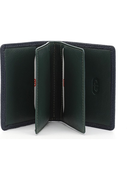 Kadın Lacivert - Yeşil Gön Hakiki Deri Unisex Kartlık 06499 modelleri