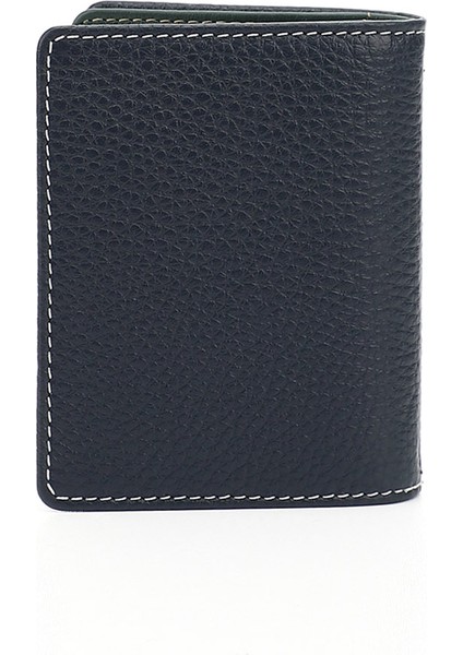 Kadın Lacivert - Yeşil Gön Hakiki Deri Unisex Kartlık 06499 fırsatları