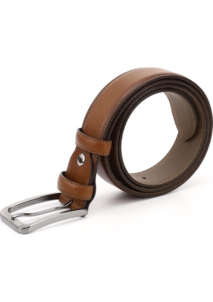 Erkek Taba Antik Hakiki Deri 3,5 Cm Klasik Kemer modelleri