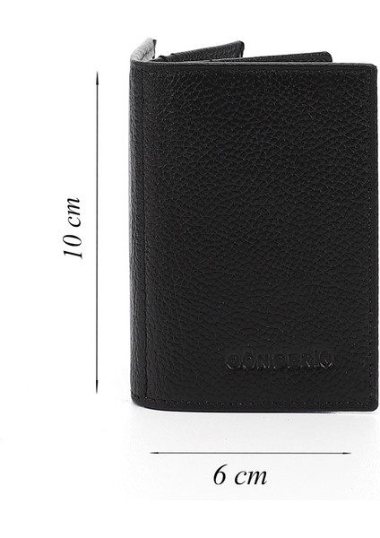 Kadın Siyah Gön Hakiki Deri Unisex Kartlık 06205 fiyatları