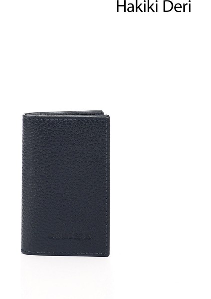 Kadın Lacivert Gön Hakiki Deri Unisex Kartlık 06205