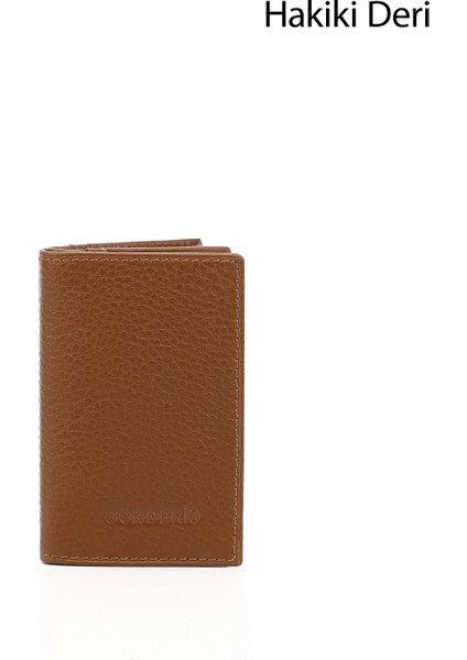 Kadın Taba Gön Hakiki Deri Unisex Kartlık 06205