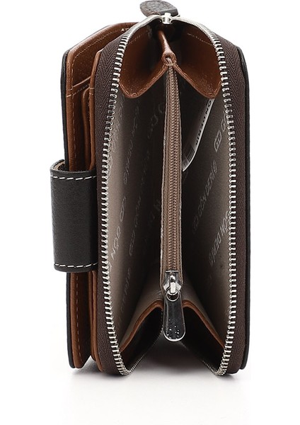 Kadın Kahverengi - Camel Dikey Hakiki Deri Cüzdan indirimleri