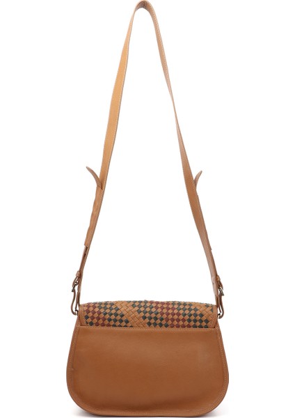 Kadın Taba Antik Hakiki Deri Uzun Askılı Hasır Örgü Omuz Çantası fırsatları