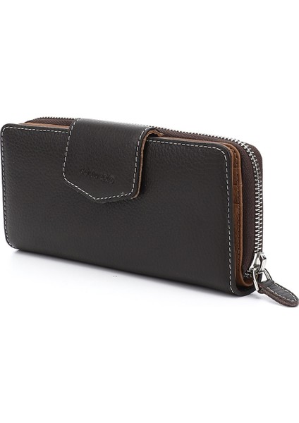 Kadın Kahverengi - Camel Yatay Hakiki Deri Cüzdan modelleri