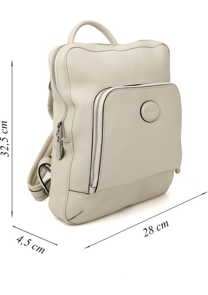 Kadın Bej Hakiki Deri El Ve Sırt Çantası fiyatları