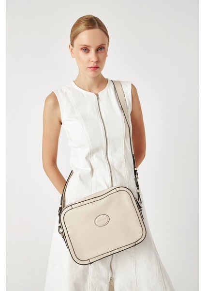 Kadın Bej Hakiki Deri Uzun Askılı Omuz Çantası fiyatları