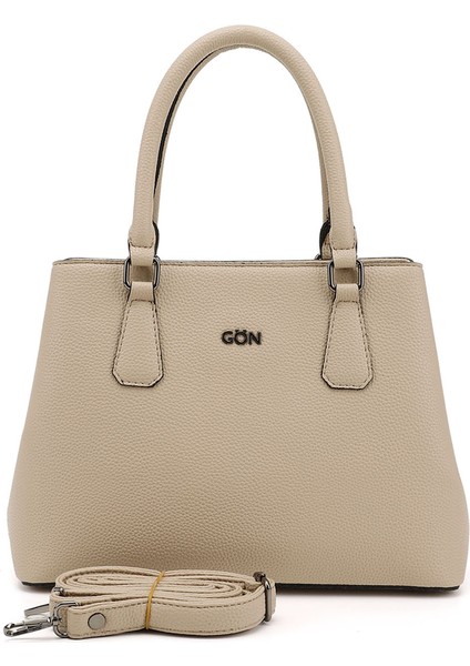 Kadın Bej El Ve Omuz Çantası