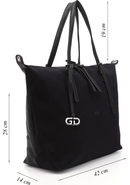 Kadın Siyah Deri Uzun Askılı El ve Omuz Çantası fiyatları