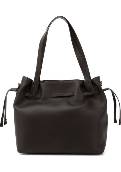 Kadın Kahverengi Hakiki Deri El ve Omuz Çantası fırsatları