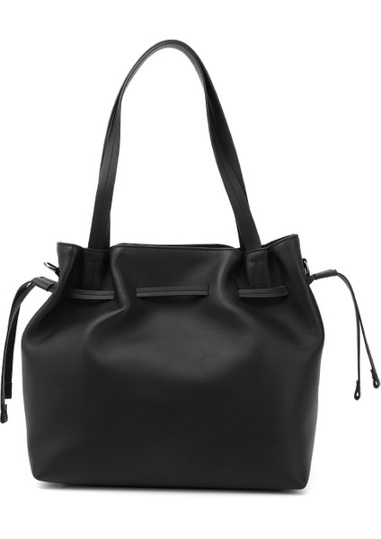 Kadın Siyah Hakiki Deri El ve Omuz Çantası fırsatları