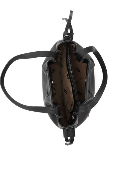 Kadın Siyah Hakiki Deri El ve Omuz Çantası indirimleri