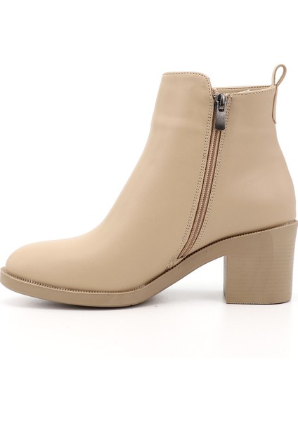 Kadın Nude Fermuarlı Kalın Topuklu Bot fırsatları