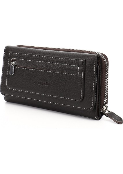 Kadın Kahverengi - Camel Yatay Hakiki Deri Cüzdan modelleri