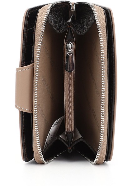 Kadın Vizon - Kahverengi Dikey Hakiki Deri Cüzdan indirimleri