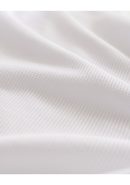 Marly Tek Kişilik %100 Pamuk Penye Lastikli Nevresim Takımı - Beyaz