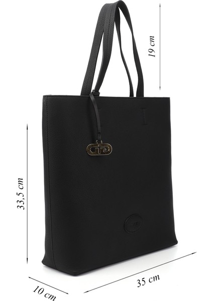 Kadın Siyah Floter Hakiki Deri El ve Omuz Çantası modelleri