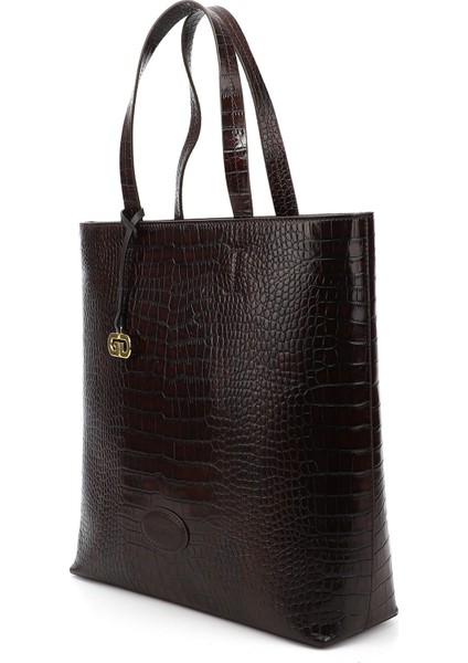 Kadın Kahve Hakiki Deri El ve Omuz Çantası fırsatları