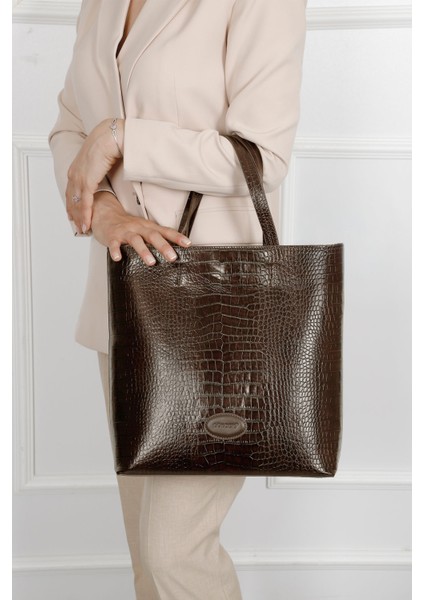 Kadın Koyu Vizon Hakiki Deri El ve Omuz Çantası fiyatları