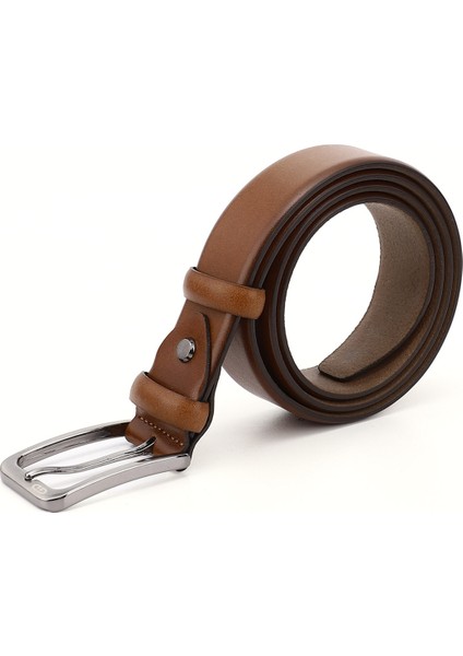 Erkek Taba Antik Hakiki Deri 3,5 Cm Klasik Kemer modelleri