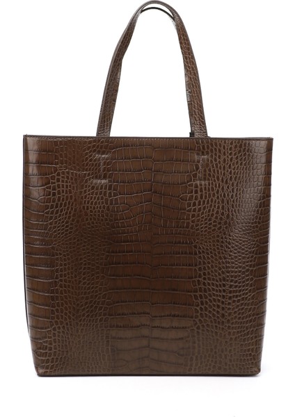 Kadın Koyu Vizon Hakiki Deri El ve Omuz Çantası indirimleri