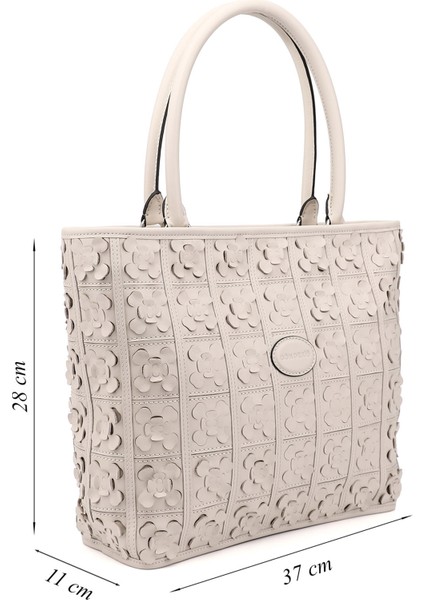 Kadın Bej Hakiki Deri El ve Omuz Çantası fiyatları