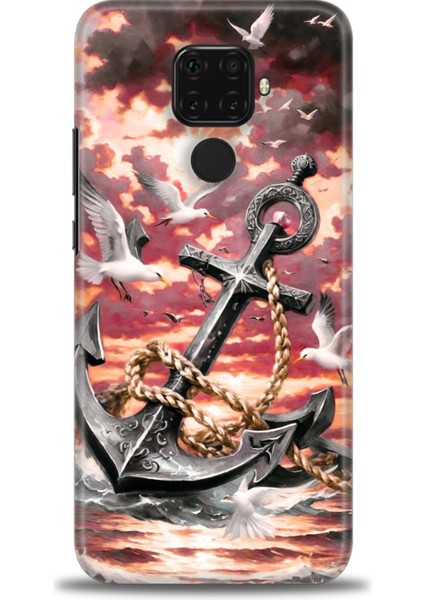 Huawei Mate 30 Lite Kılıf Hd Baskılı Kılıf + Nano Tam Kaplayan Ekran Koruyucu 231