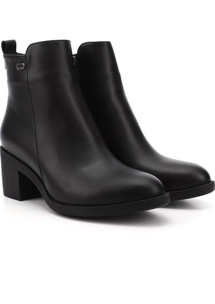 Kadın Siyah Fermuarlı Kalın Topuklu Bot modelleri