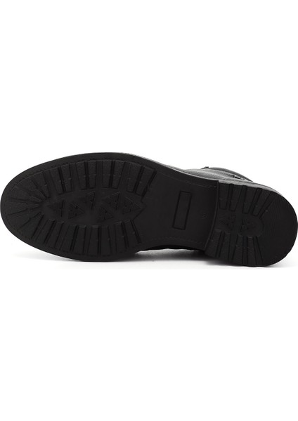 Erkek Siyah Floter Fermuarlı Hakiki Deri Klasik Bot indirimleri