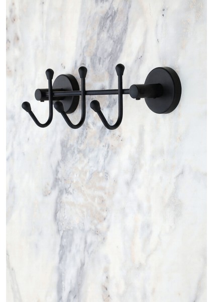 Siyah 3'lü Sıra Askı Wc Askı Banyo Mutfak Düzenleyici Askısı fiyatları