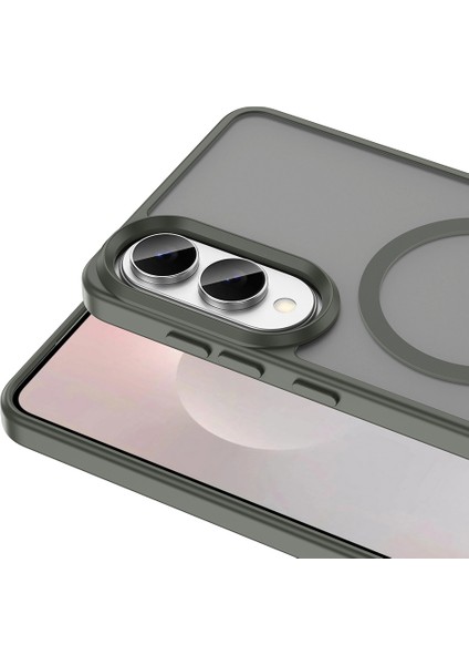 Galaxy S25 Edge Kılıf M-Safe Şarj Özellikli Mat Arka Yüzey Sio Kılıf modelleri