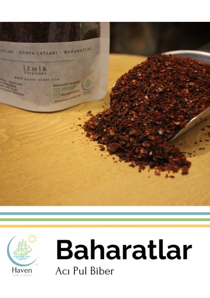 Kırmızı Pul Biber 200gr | Yerli Üretim | Haven Herbs & Blends fiyatları