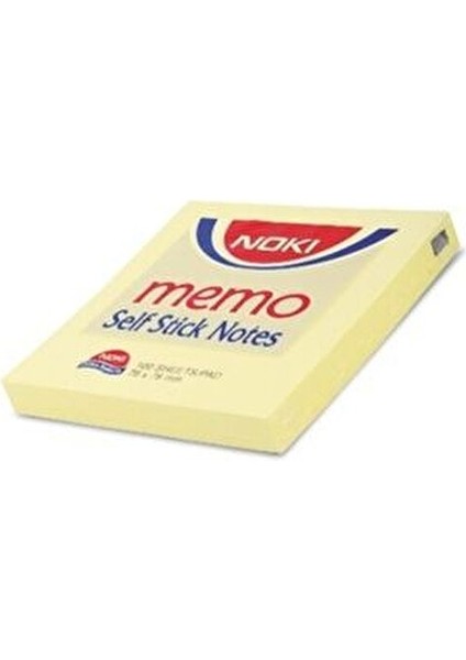 Memo Yapışkanlı Not Kağıdı 100 Yaprak 75x75mm Sarı Renk Ofis ve Okul İçin fiyatları
