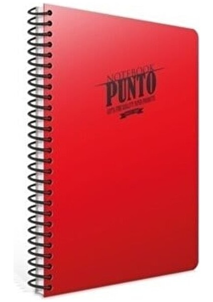 Punto A4 Kareli Spiralli Defter 80 Yaprak Plastik Kapaklı Renkli Seçeneklerle fiyatları