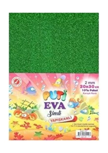 A4 Simli Eva 2 mm 10 Renk 20x30 cm Kırtasiye Ürünü Yaratıcı Projeler İçin modelleri