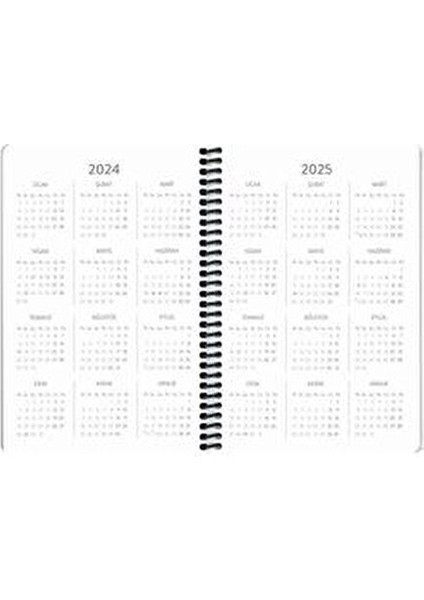 Hisli Şeyler Haftalık Ajanda 2024 13x19,5 cm Mor Renkli Tasarım indirimleri