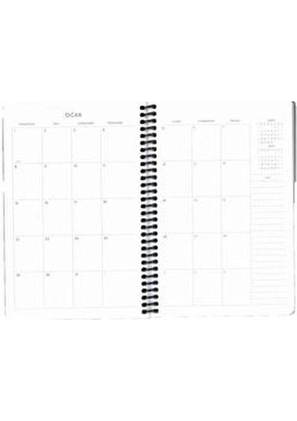 Hisli Şeyler Haftalık Ajanda 2024 13x19,5 cm Mor Renkli Tasarım