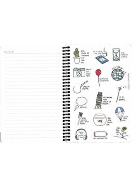 Hisli Şeyler Haftalık Ajanda 2024 13x19,5 cm Mor Renkli Tasarım modelleri