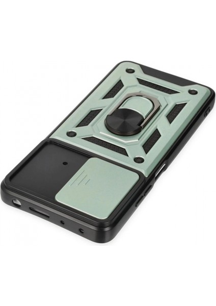 Xiaomi Poco X4 Pro 5g Kılıf Pars Lens Yüzüklü Silikon - Yeşil indirimleri