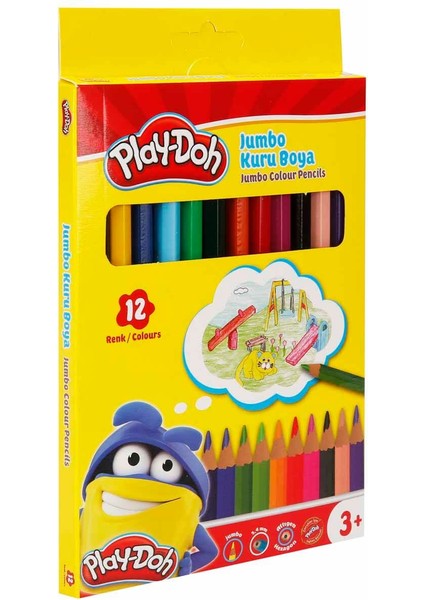 Jumbo Kuru Boya 12 Renk